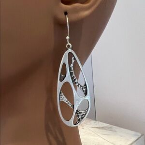 Elegant Silver Statement Earrings